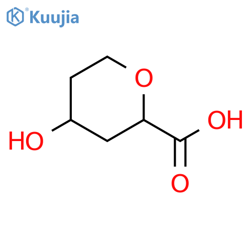 Pyran-2-carboxylic acid, tetrahydro-4-hydroxy- (4CI) structure