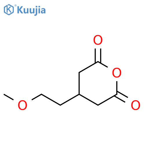 4-(2-Methoxyethyl)oxane-2,6-dione structure