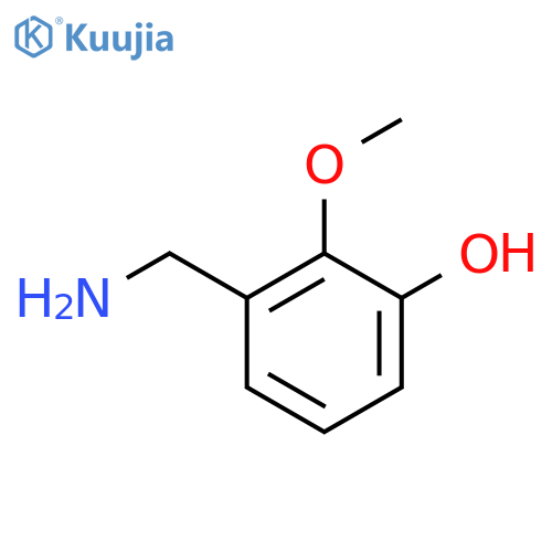3-(Aminomethyl)-2-methoxyphenol structure