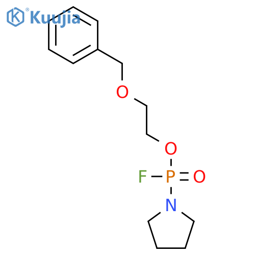 2-(benzyloxy)ethyl pyrrolidin-1-ylphosphonofluoridate structure