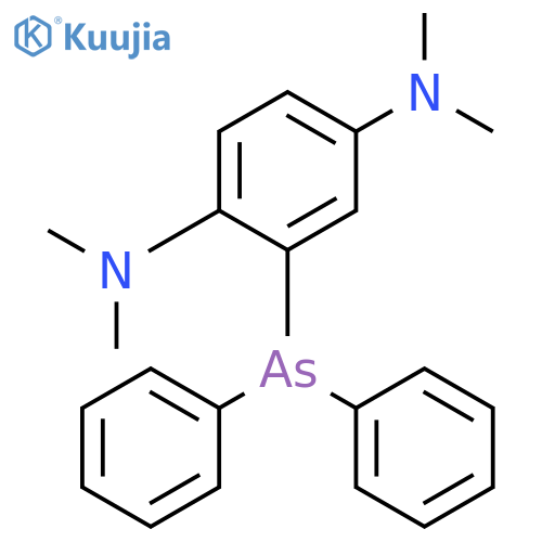 1,4-BENZENEDIAMINE, 2-(DIPHENYLARSINO)-N,N,N',N'-TETRAMETHYL- structure