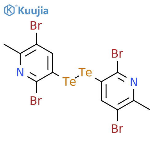 Pyridine, 3,3'-ditellurobis[2,5-dibromo-6-methyl- structure