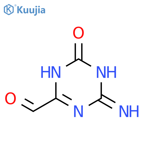 1,3,5-Triazine-2-carboxaldehyde,6-amino-4,5-dihydro-4-oxo- structure