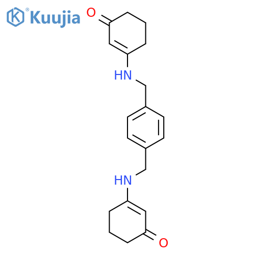 2-CYCLOHEXEN-1-ONE, 3,3'-[1,4-PHENYLENEBIS(METHYLENEIMINO)]BIS- structure