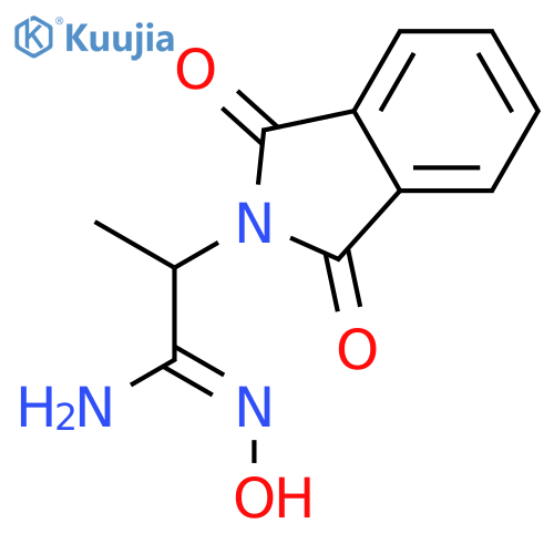 (1Z)-2-(1,3-dioxo-1,3-dihydro-2H-isoindol-2-yl)-N'-hydroxypropanimidamide structure