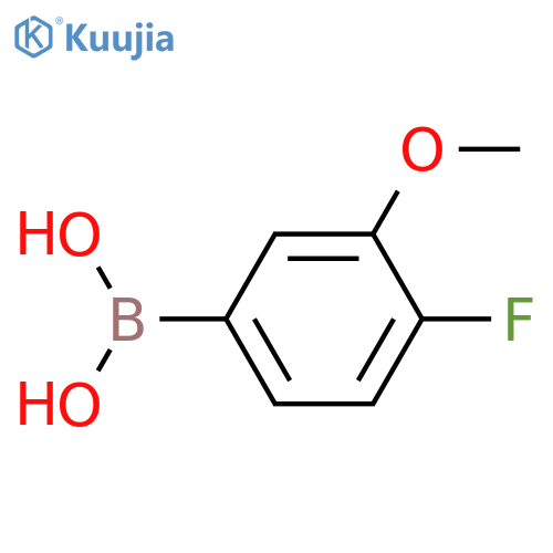 (4-fluoro-3-methoxyphenyl)boronic acid structure