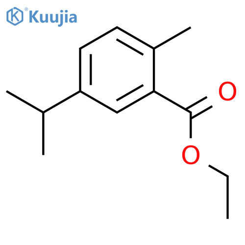 BENZOIC ACID, 2-METHYL-5-(1-METHYLETHYL)-, ETHYL ESTER structure