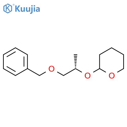 2H-Pyran, tetrahydro-2-[(1S)-1-methyl-2-(phenylmethoxy)ethoxy]- structure