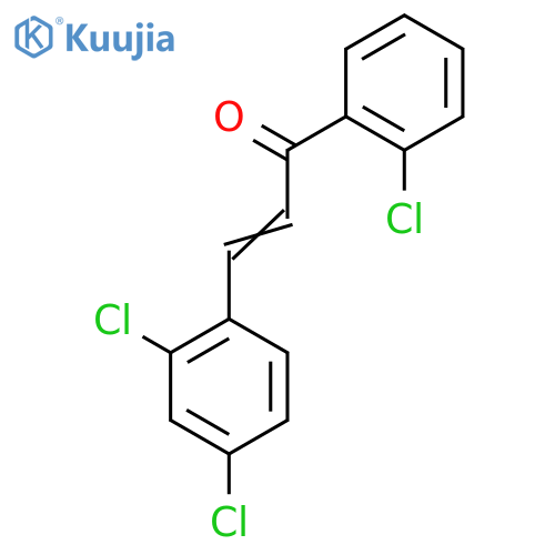 1-(2-Chlorophenyl)-3-(2,4-dichlorophenyl)prop-2-en-1-one structure
