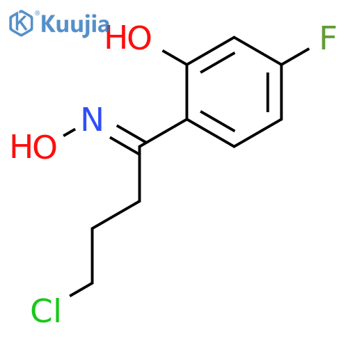 1-Butanone, 4-chloro-1-(4-fluoro-2-hydroxyphenyl)-, oxime, (E)- structure