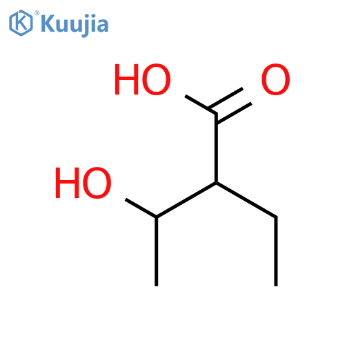 2-Ethyl-3-hydroxybutanoic acid structure