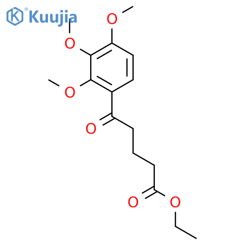Ethyl 5-(2,3,4-trimethoxyphenyl)-5-oxovalerate structure