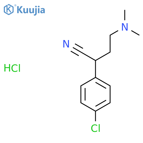 2-(4-Chlorophenyl)-4-dimethylaminobutyronitrile Hydrochloride structure