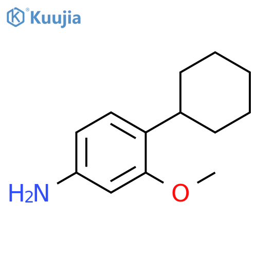 4-cyclohexyl-3-methoxyaniline structure