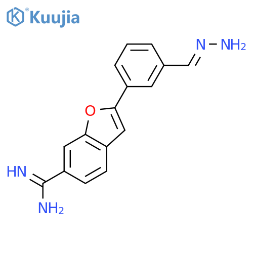 6-Benzofurancarboximidamide, 2-[3-(aminoiminomethyl)phenyl]- structure