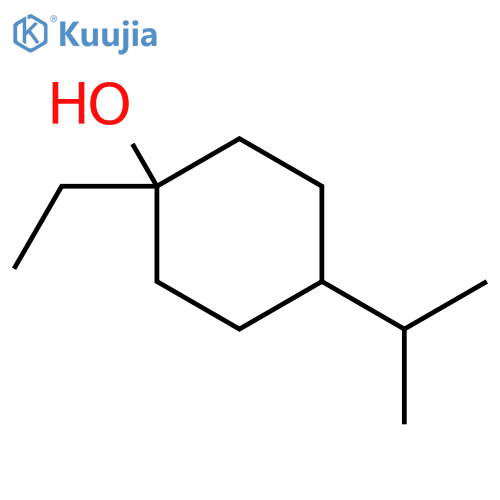 Cyclohexanol, 1-ethyl-4-(1-methylethyl)- structure