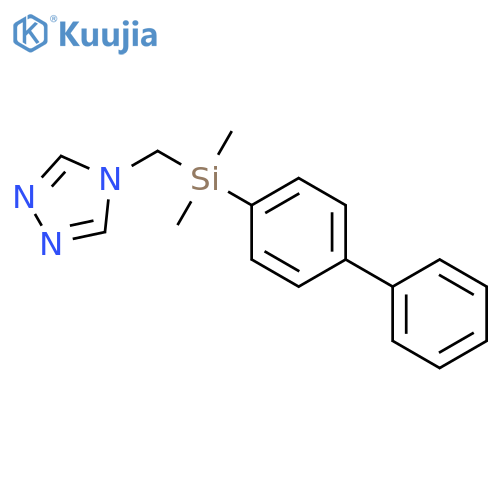 4H-1,2,4-TRIAZOLE, 4-[([1,1'-BIPHENYL]-4-YLDIMETHYLSILYL)METHYL]- structure