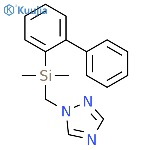 1H-1,2,4-Triazole, 1-[([1,1'-biphenyl]-2-yldimethylsilyl)methyl]- structure