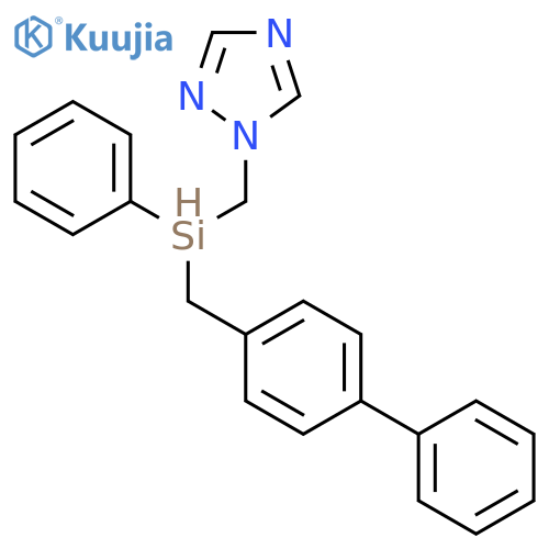 1H-1,2,4-Triazole, 1-[([1,1'-biphenyl]-4-ylmethylphenylsilyl)methyl]- structure
