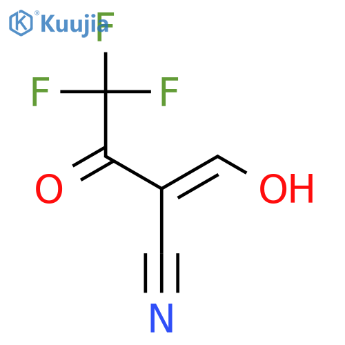 Butanenitrile,4,4,4-trifluoro-2-(hydroxymethylene)-3-oxo- structure