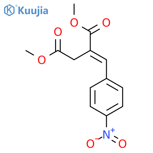 BUTANEDIOIC ACID, [(4-NITROPHENYL)METHYLENE]-, DIMETHYL ESTER, (2E)- structure