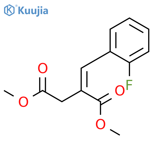 BUTANEDIOIC ACID, [(2-FLUOROPHENYL)METHYLENE]-, DIMETHYL ESTER, (2Z)- structure