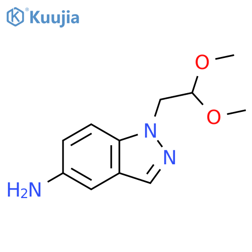 1H-Indazol-5-amine, 1-(2,2-dimethoxyethyl)- structure