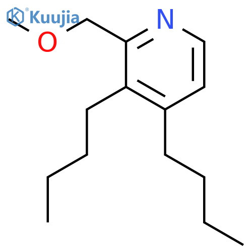 PYRIDINE, 3,4-DIBUTYL-2-(METHOXYMETHYL)- structure