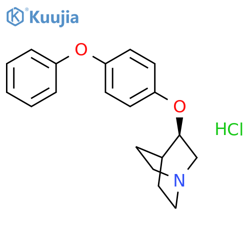 1-Azabicyclo[2.2.2]octane, 3-(4-phenoxyphenoxy)-, hydrochloride, (3R)- structure