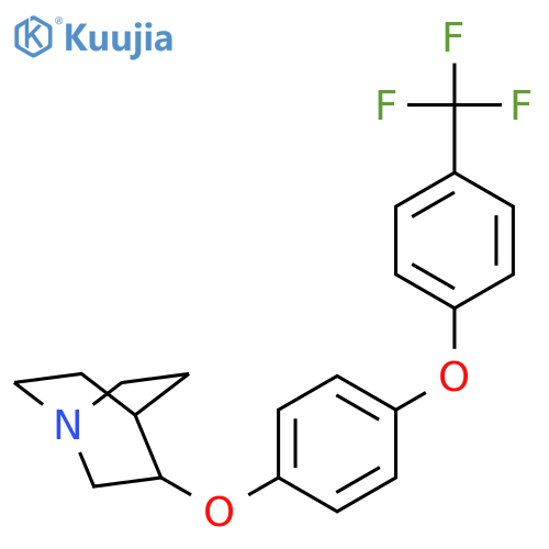 1-AZABICYCLO[2.2.2]OCTANE, 3-[4-[4-(TRIFLUOROMETHYL)PHENOXY]PHENOXY]- structure
