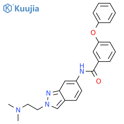 Benzamide, N-[2-[2-(dimethylamino)ethyl]-2H-indazol-6-yl]-3-phenoxy- structure