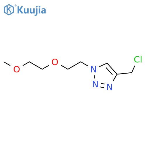 1H-1,2,3-Triazole, 4-(chloromethyl)-1-[2-(2-methoxyethoxy)ethyl]- structure