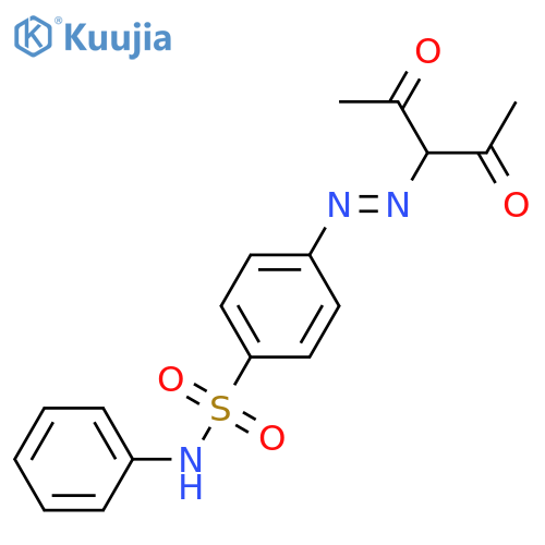 Benzenesulfonamide, 4-[(1-acetyl-2-oxopropyl)azo]-N-phenyl- structure