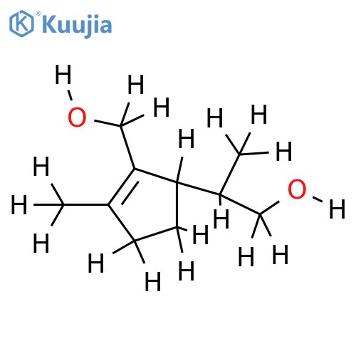 1-Methyl-2-hydroxymethyl-3-(1-hydroxypropyl-(2))-cyclopenten-(1) structure