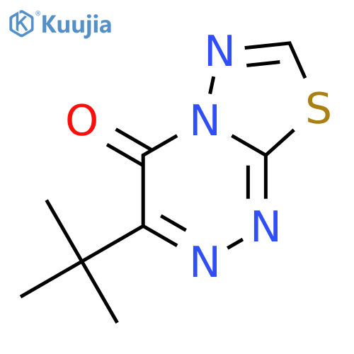 4H-[1,3,4]Thiadiazolo[2,3-c][1,2,4]triazin-4-one, 3-(1,1-dimethylethyl)- structure