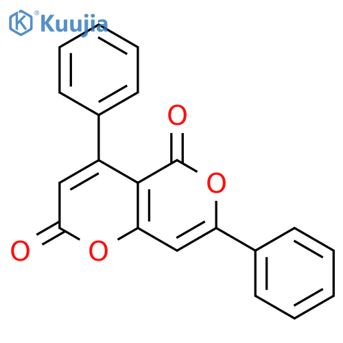 2H,5H-PYRANO[4,3-B]PYRAN-2,5-DIONE, 4,7-DIPHENYL- structure