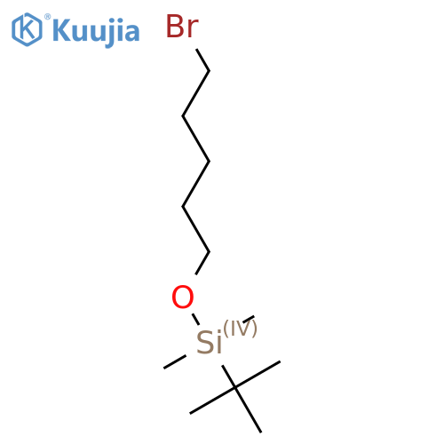 Silane, [(5-bromopentyl)oxy](1,1-dimethylethyl)dimethyl- structure