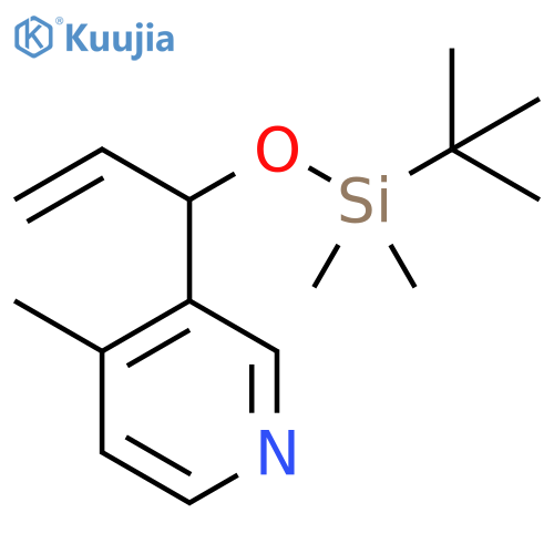 Pyridine,3-[1-[[(1,1-dimethylethyl)dimethylsilyl]oxy]-2-propenyl]-4-methyl- structure