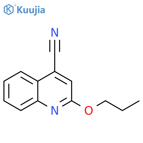 4-Quinolinecarbonitrile,2-propoxy- structure
