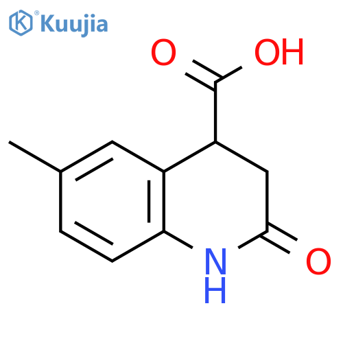 6-Methyl-2-oxo-1,2,3,4-tetrahydroquinoline-4-carboxylic acid structure