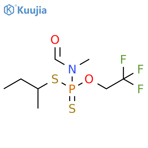 Phosphoramidodithioic acid, formylmethyl-, S-(1-methylpropyl) O-(2,2,2-trifluoroethyl) ester (9CI) structure