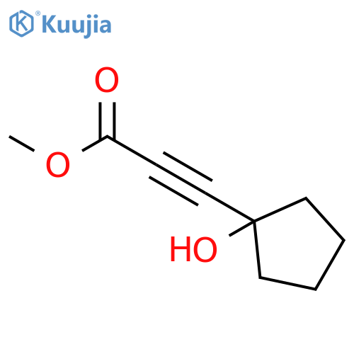 2-PROPYNOIC ACID, 3-(1-HYDROXYCYCLOPENTYL)-, METHYL ESTER structure