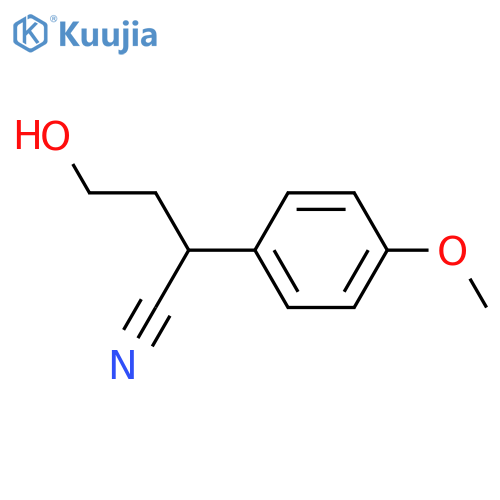 4-Hydroxy-2-(4-methoxyphenyl)butanenitrile structure