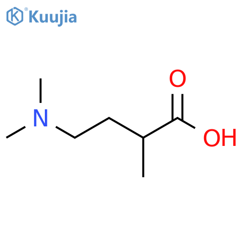 4-(Dimethylamino)-2-methylbutanoic acid structure