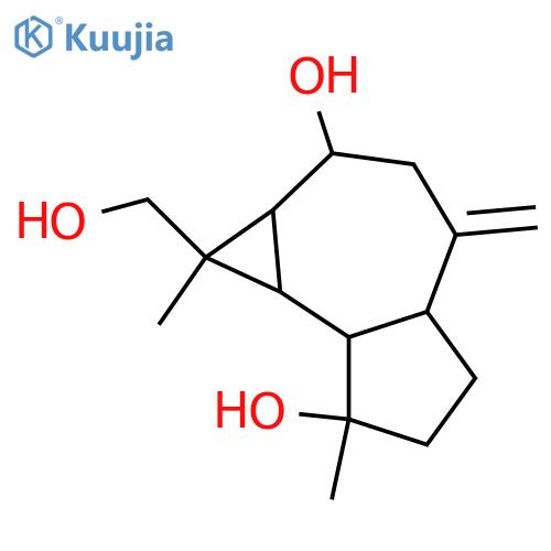 10(14)-Aromadendrene-4,8,12-triol; (1α,4β,5β,6α,7α,8α,11α)-form structure