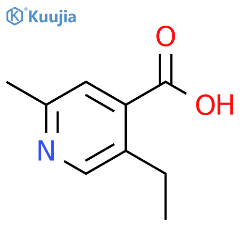 5-ethyl-2-methylpyridine-4-carboxylic acid structure