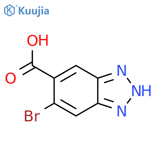 5-Bromo-1H-benzo[d][1,2,3]triazole-6-carboxylic acid structure