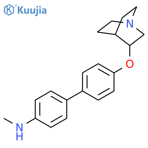 [1,1'-Biphenyl]-4-amine, 4'-(1-azabicyclo[2.2.2]oct-3-yloxy)-N-methyl- structure