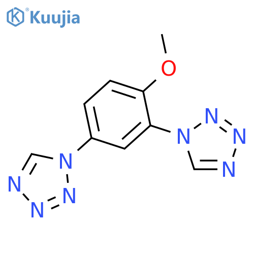 1H-Tetrazole, 1,1'-(4-methoxy-1,3-phenylene)bis- structure