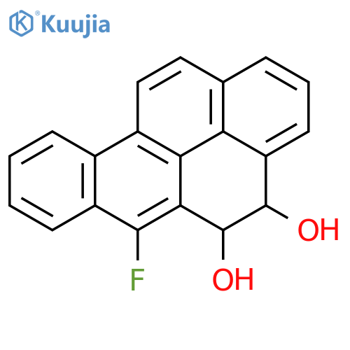Benzo[a]pyrene-4,5-diol, 6-fluoro-4,5-dihydro- structure